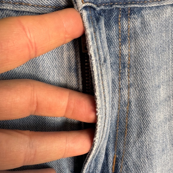 Old Navy Men's Straight Light Wash Blue Jeans 38x32 Western Rodeo Stampede Denim - Picture 5 of 15